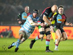 Gregor Brown, left, in action for Glasgow