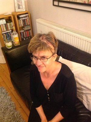 Madi back home after her second brain tumour operation
