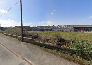 The former canteen site at Prees Industrial Estate.