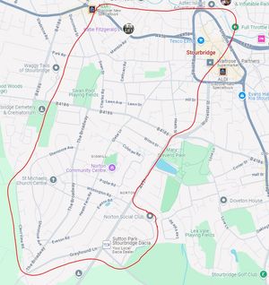 A map of the area police have requested video footage for on the day of the burglaries. Photo: West Midlands Police