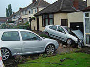Supporting image for story: Runaway car ploughs into porch