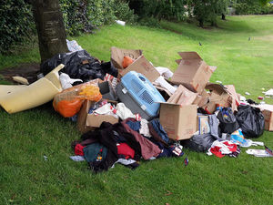 Supporting image for story: Travellers set up camp on West Bromwich parkland