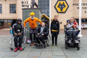 Our students joined Manny Singh Kang on his 48 hour Molineux walk