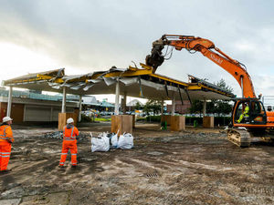 Supporting image for story: Pictures: Telford town centre transformation begins as demolition workers move in
