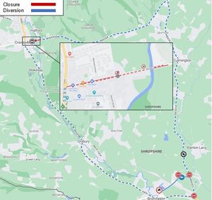 Corvedale Road in Craven Arms is to be resurfaced from Monday, July 21, to Friday, August 1. Photo: Shropshire Council 