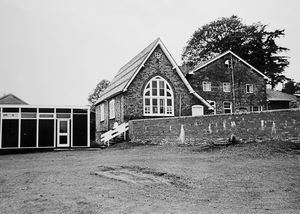 Rushbury School in September 1980. It was used with a story which began: 'Rushbury parents were defiant last night after a county vote to close their village school. For they are determined that the school will not close. The parents were celebrating 'UDI' and the message came through loud and clear at the impromptu meeting in a pub - Rushbury School will remain open even if the parents have to finance running it themselves.' The picture was taken on September 11, 1980