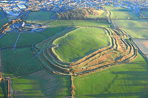 The distinctive outline of the Iron Age hillfort. Thousands of people have objected to plans for development in the area.