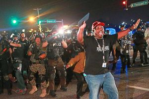 US protests over the shooting of Michael Brown.