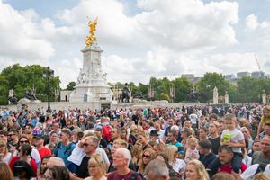 Thousands of people have been gathering outside Buckingham Palace since the Queen's death