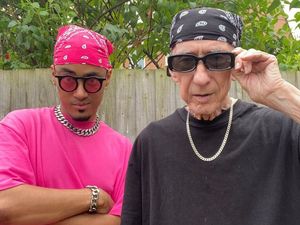 Supporting image for story: From lollipop man to TikTok dance sensation with son for Brian, 75