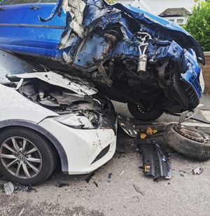 Firefighters at the scene on Sunday morning. Photo: Wolverhampton Fire