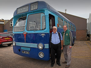 Supporting image for story: Man reunited with beautiful retro Wolverhampton bus he helped save 50 years ago