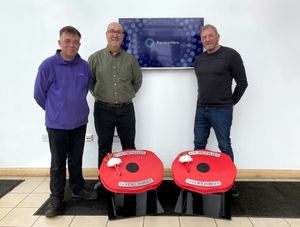 Chemically etched poppies