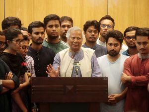 Supporting image for story: Interim leader takes helm in Bangladesh in bid to bring peace ahead of elections