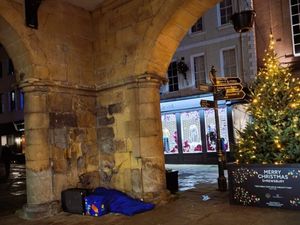 Rough sleeping in Shrewsbury. Photo: Shropshire Council