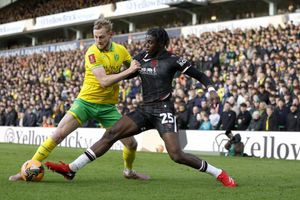 Hindolo Mustapha went close twice in the first half but came off at the interval. (Photo by Adam Fradgley/West Bromwich Albion FC via Getty Images)