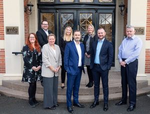 From left, back, Andrew Chandler, Sally Morris, Rebecca Rogers. Front, from left, Alexandra Phillips, Katherine Tippetts, Andrew Davies, Sam Pedley and Robert Weston 