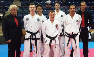 Matthew with the Men's World Championship Team in Greece
