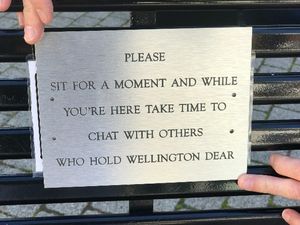 Supporting image for story: Wellington benches are a real conversation starter
