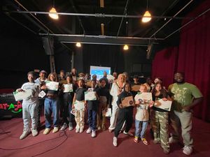 The young people who took part 