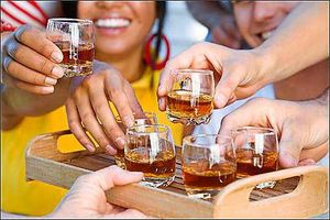 Binge drinking is popular on nights out