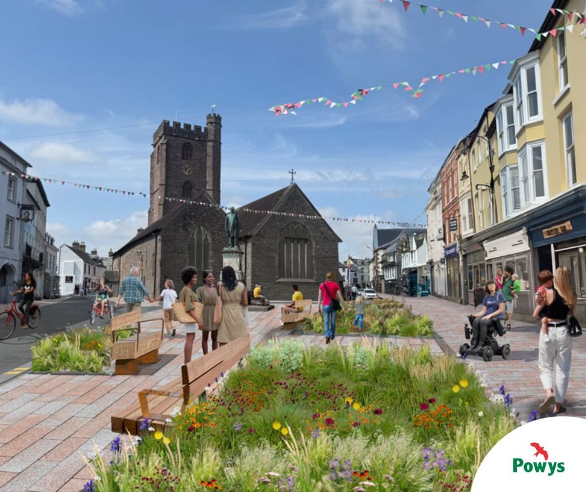 Major Brecon town centre improvements to begin soon