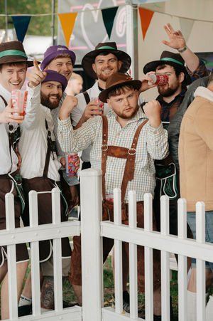 Lederhosen featured heavily at Shropshire Oktoberfest. Picture: Bright G
