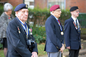 The VJ Day service at The Cenotaph in Wolverhampton