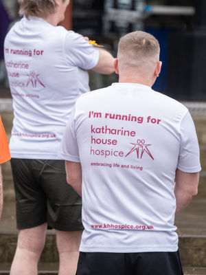 People who take part in the Stafford Half for Katharine House Hospice receive a personalised charity running top.