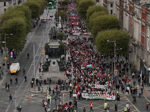 Supporting image for story: Protesters in Dublin mark one year of Israel-Hamas conflict