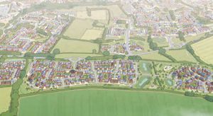 An artist's impression of the site.