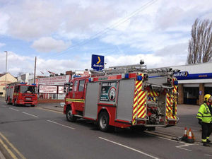 Supporting image for story: Roads closed after Halesowen Kwik-Fit fire