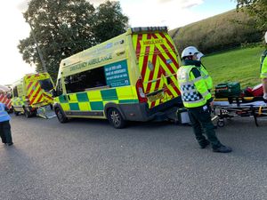 The training day in Albrighton brought together 13 ambulance crews from across the region. Photo: WMAS
