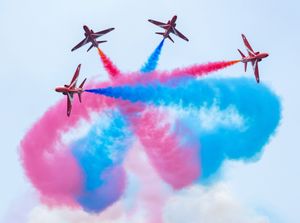 Red Arrows practice display.