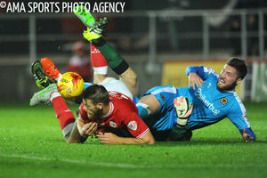 Matt Doherty of Wolverhampton Wanderers and Nathan Baker of Bristol City