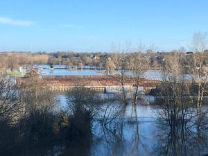 Supporting image for story: River levels dropping but alerts and warnings remain as Storm Babet's effects still felt in Shropshire