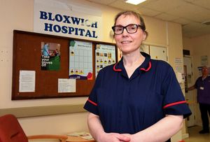 .Ward manager Jackie Moylan pictured at Bloxwich Hospital.