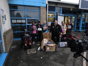 Supporting image for story: 'This will help make kids' Christmas more joyful' - TV personality and fundraiser visits hospital with sackful of presents