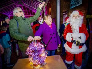 Supporting image for story: Kington’s Christmas light switch-on 2025: Santa, ‘snow’ and sensational company made night a magical event