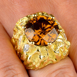 The ring is expected to make £50,000 to £70,000 at auction. Photo: Fellows Auctioneers.