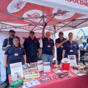 DocBike volunteers help raise awareness of the charity