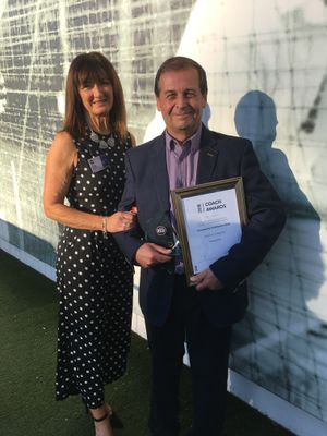 Jonathan Caldecott with wife Elaine