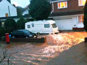 Supporting image for story: West Midlands homes hit by flood