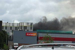 The blaze on Southwater car park
