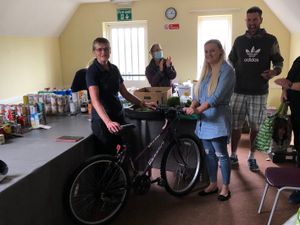 Supporting image for story: Bishop's Castle Foodbank customers benefit from free bike scheme