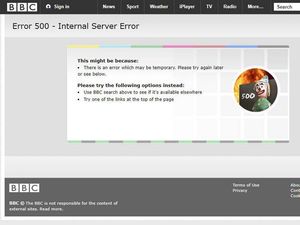 Supporting image for story: The BBC website went down for almost an hour and everyone felt a bit lost