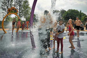 Youngsters have a splashing time in Telford