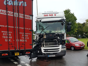 Supporting image for story: Lorries crash at Telford industrial estate 