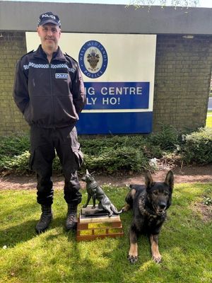 Archer will now spend his time with PC Mike Henry, who will take up a new canine colleague - Archer's little brother Axel