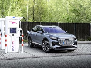 Supporting image for story: Audi reveals updated Q4 e-tron EV with faster charging and updated interior